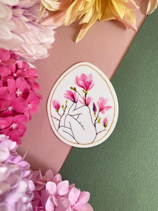 Sticker Femme magnolia