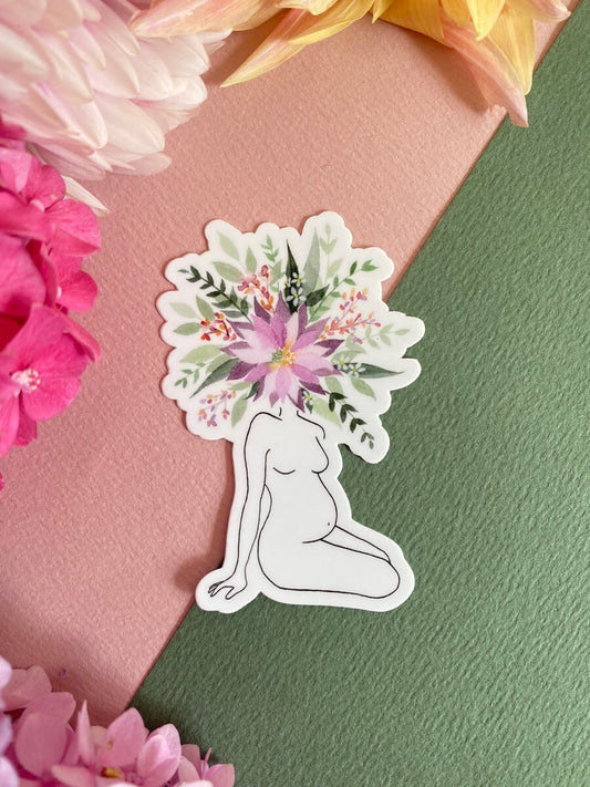 Sticker Femme enceinte