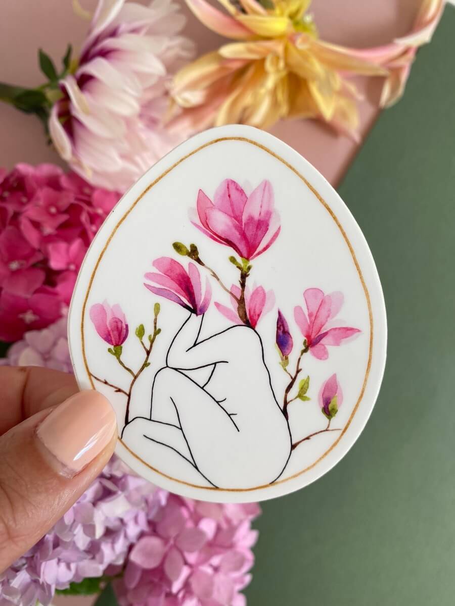 Sticker Femme magnolia