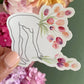 Sticker Femme tulipes