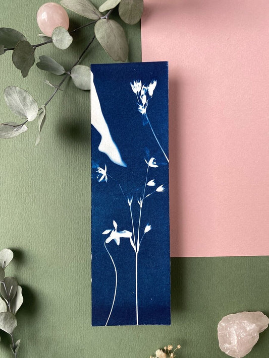 Marque page cyanotype