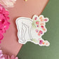 Sticker Femme tulipes